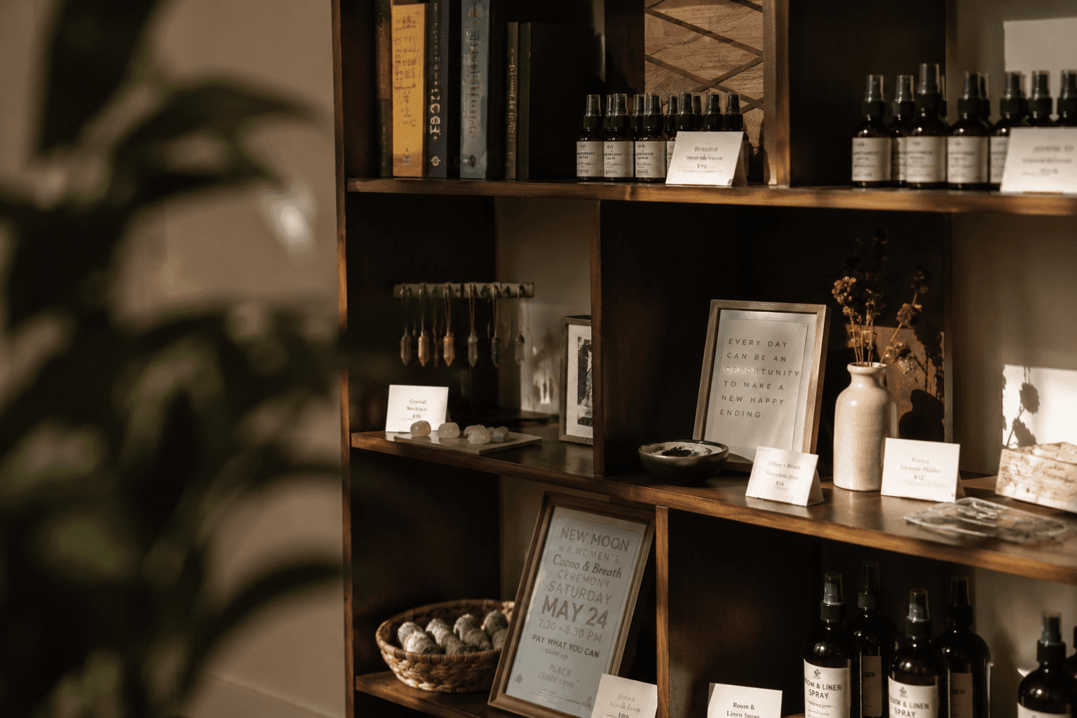 Curated shop at Place Wellness